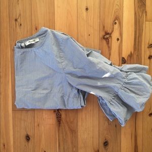 Madewell ruffle sleeve top